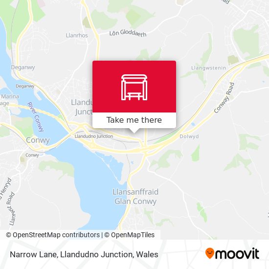 Narrow Lane, Llandudno Junction map