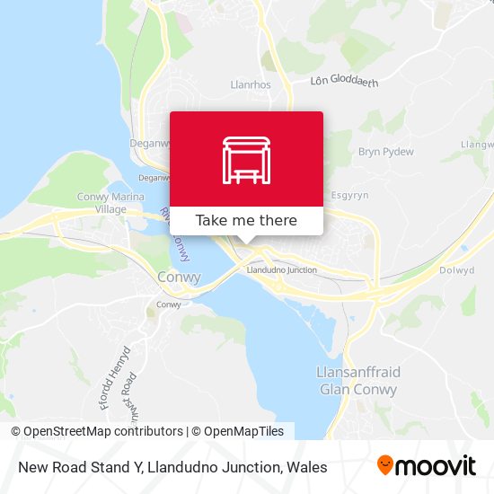 New Road Stand Y, Llandudno Junction map