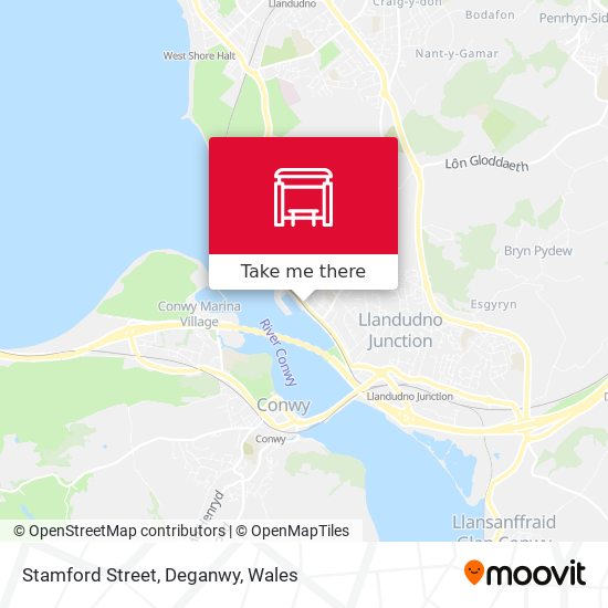 Stamford Street, Deganwy map