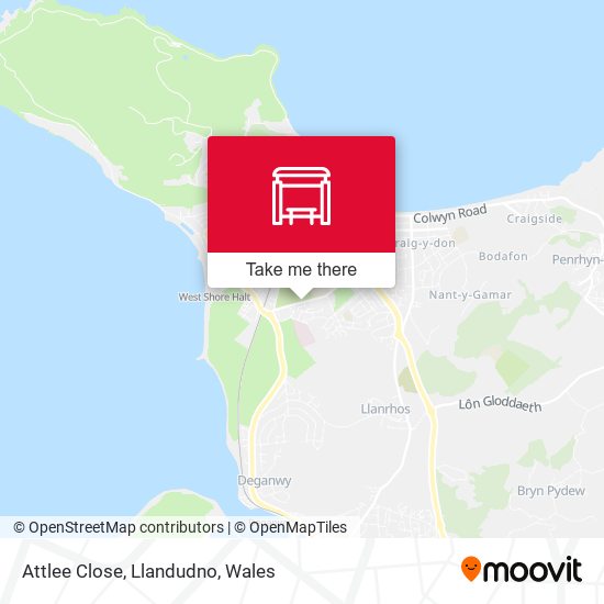 Attlee Close, Llandudno map