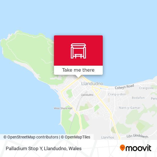 Palladium Stop Y, Llandudno map