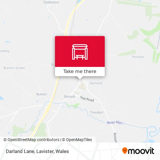 Darland Lane, Lavister map