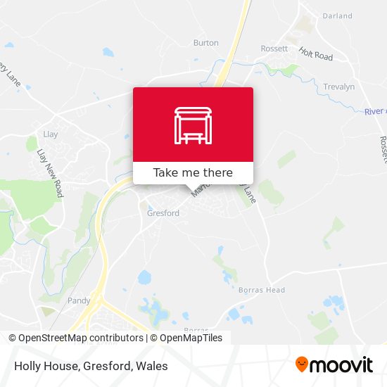 Holly House, Gresford map