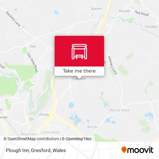 Plough Inn, Gresford map