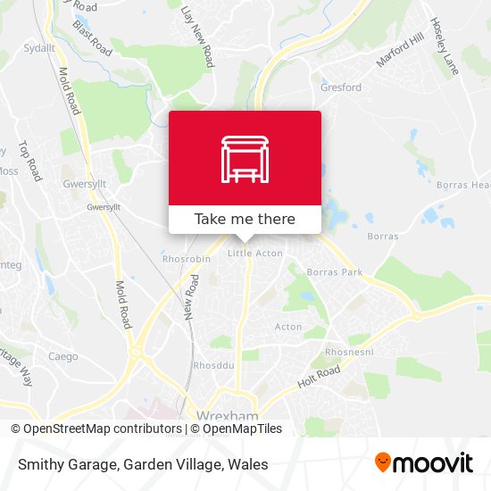 Smithy Garage, Garden Village map