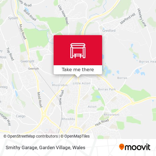 Smithy Garage, Garden Village map