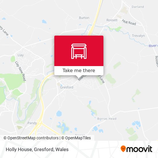 Holly House, Gresford map