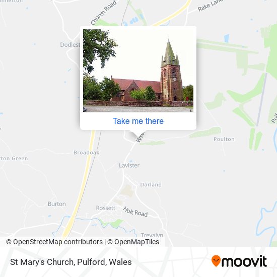 St Mary's Church, Pulford map