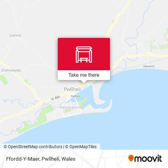 Ffordd-Y-Maer, Pwllheli map