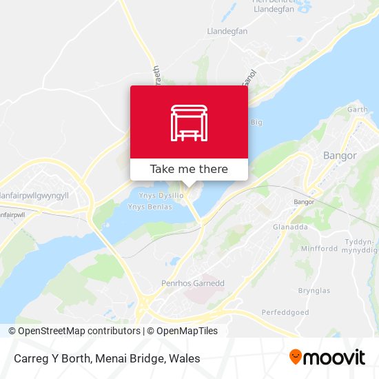 Carreg Y Borth, Menai Bridge map