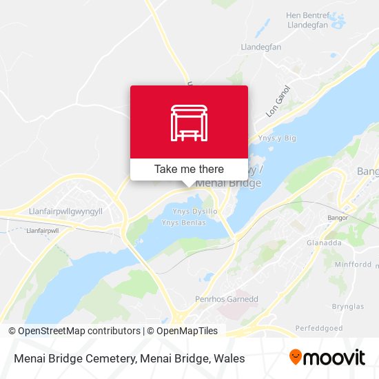 Menai Bridge Cemetery, Menai Bridge map