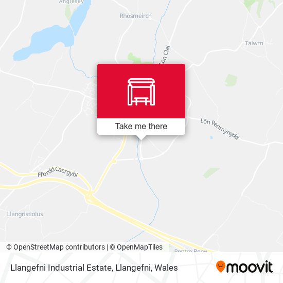 Llangefni Industrial Estate, Llangefni map