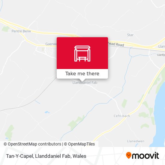 Tan-Y-Capel, Llanddaniel Fab map