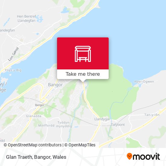 Glan Traeth, Bangor map
