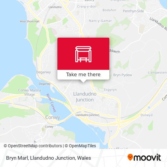 Bryn Marl, Llandudno Junction map