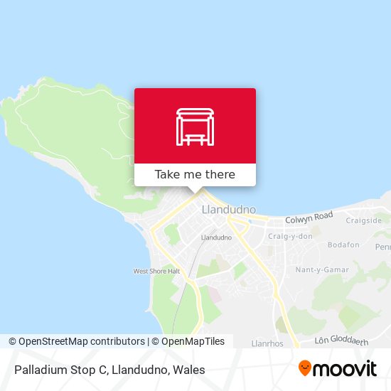 Palladium Stop C, Llandudno map