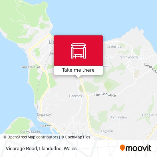 Vicarage Road, Llandudno map