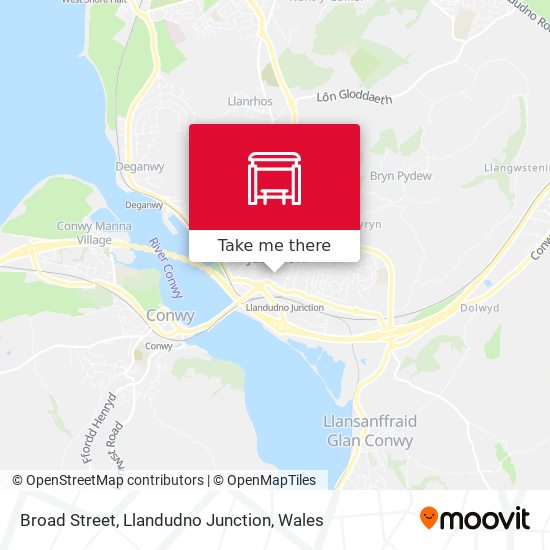 Broad Street, Llandudno Junction map