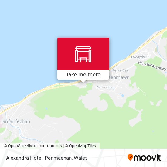 Alexandra Hotel, Penmaenan map