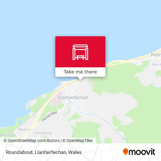 Roundabout, Llanfairfechan map