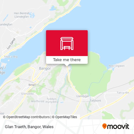 Glan Traeth, Bangor map