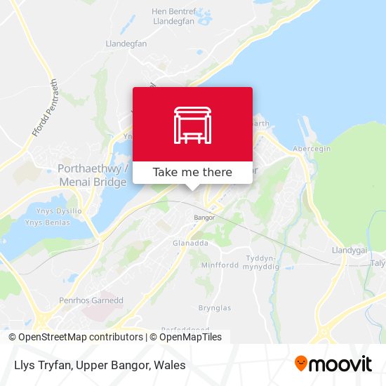 Llys Tryfan, Upper Bangor map