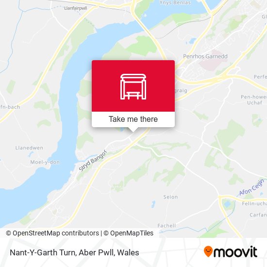 Nant-Y-Garth Turn, Aber Pwll map
