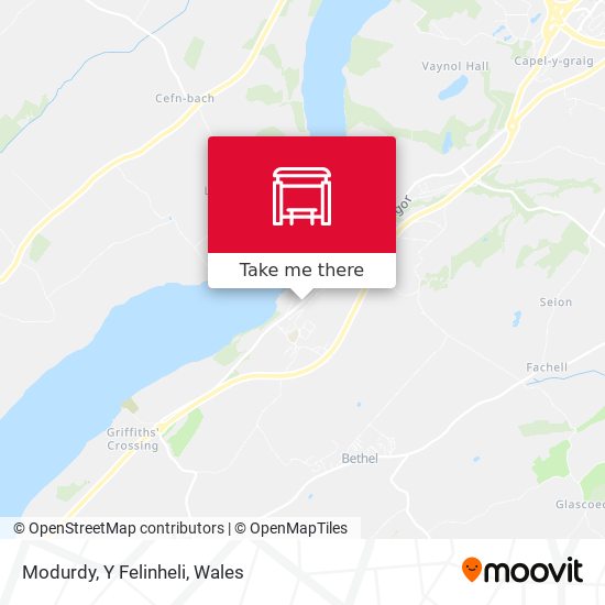 Modurdy, Y Felinheli map