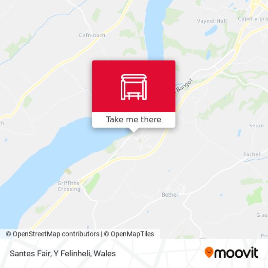 Santes Fair, Y Felinheli map
