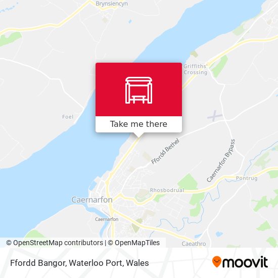 Ffordd Bangor, Waterloo Port map