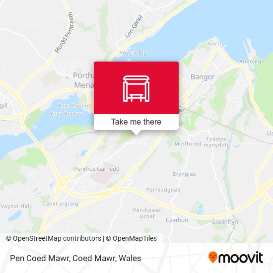 Pen Coed Mawr, Coed Mawr map