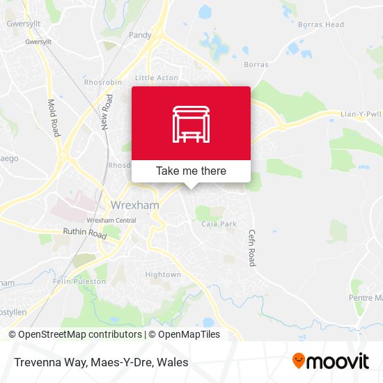 Trevenna Way, Maes-Y-Dre map