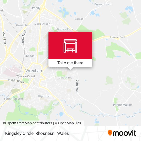 Kingsley Circle, Rhosnesni map