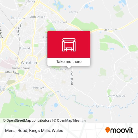Menai Road, Kings Mills map