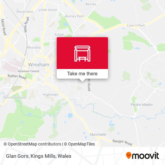 Glan Gors, Kings Mills map