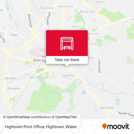 Hightown Post Office, Hightown map