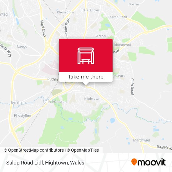 Salop Road Lidl, Hightown map