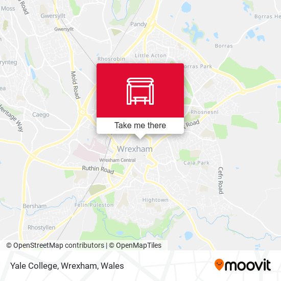 Yale College, Wrexham map