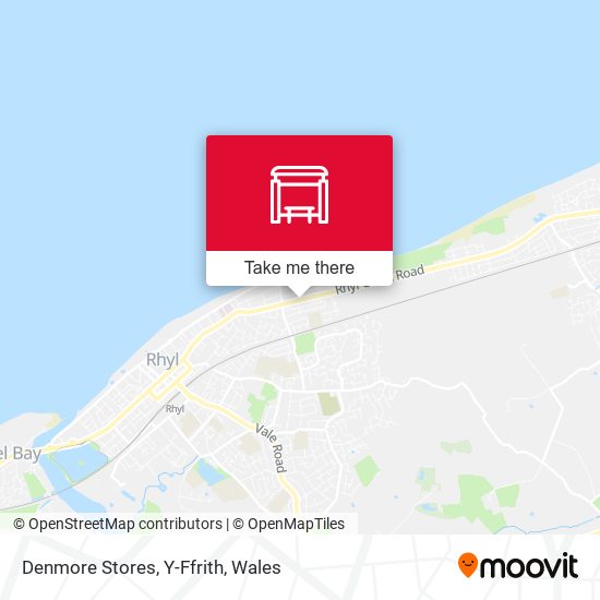 Denmore Stores, Y-Ffrith map