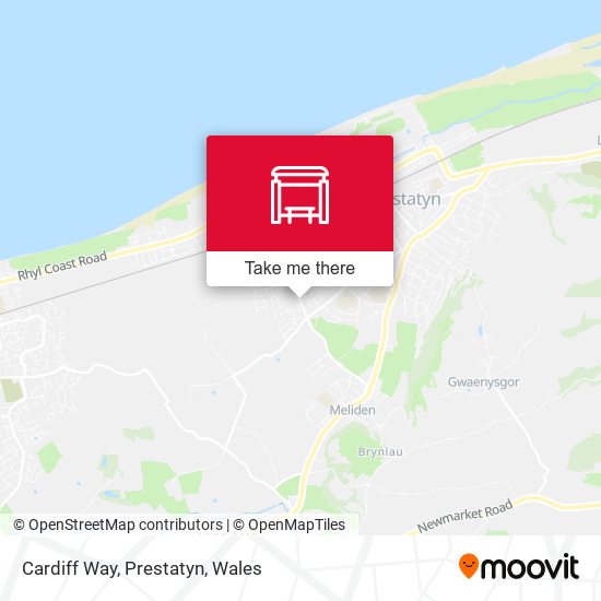 Cardiff Way, Prestatyn map