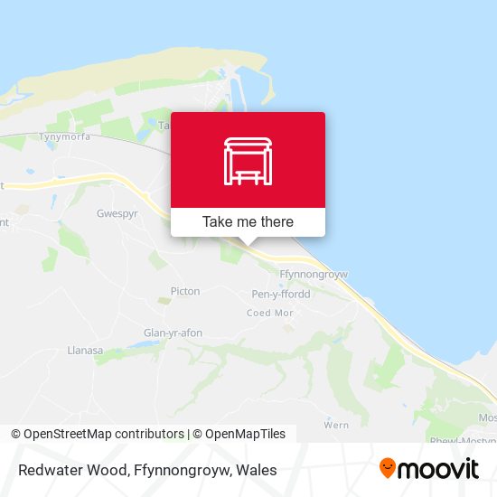 Redwater Wood, Ffynnongroyw map