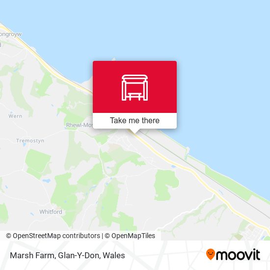 Marsh Farm, Glan-Y-Don map