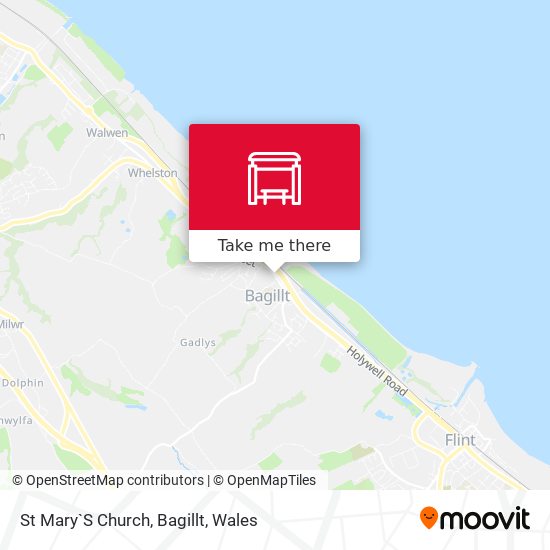 St Mary`S Church, Bagillt map