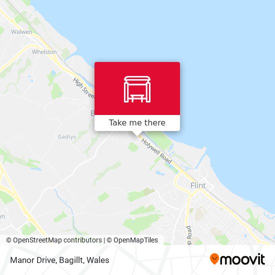 Manor Drive, Bagillt map
