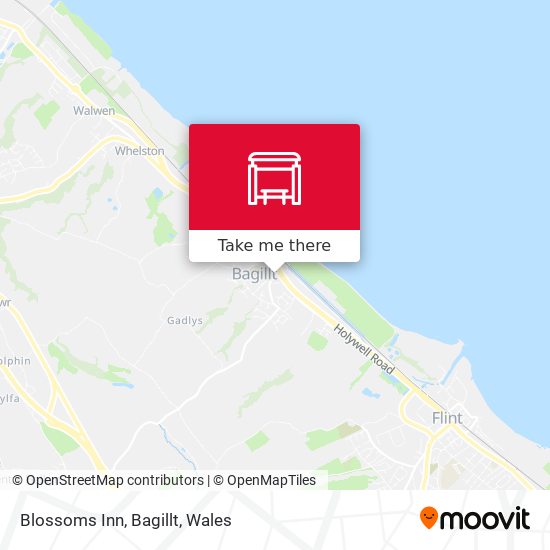 Blossoms Inn, Bagillt map