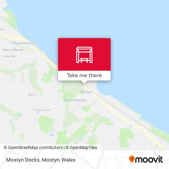 Mostyn Docks, Mostyn map