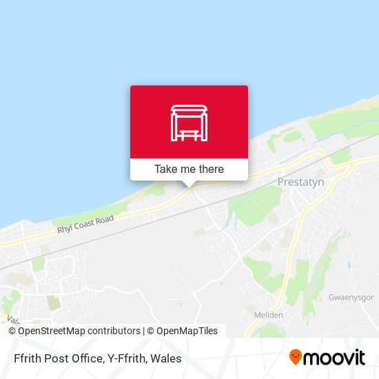 Ffrith Post Office, Y-Ffrith map