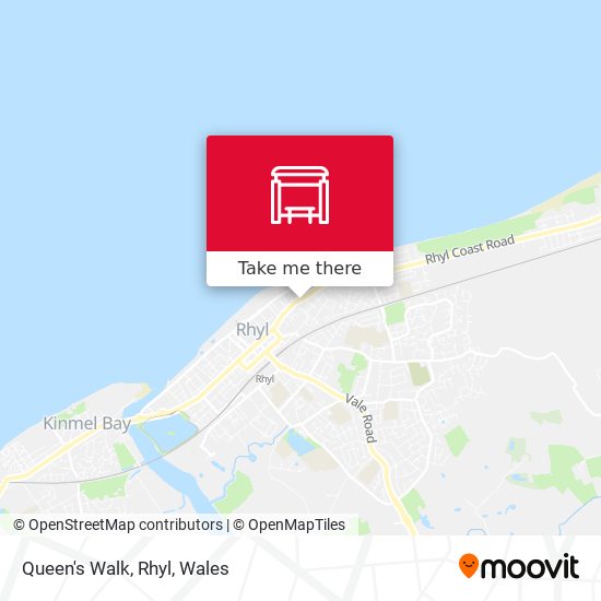 Queen's Walk, Rhyl map