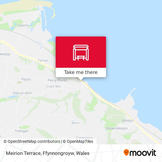 Meirion Terrace, Ffynnongroyw map