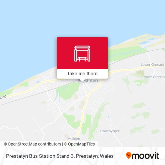 Prestatyn Bus Station Stand 3, Prestatyn map